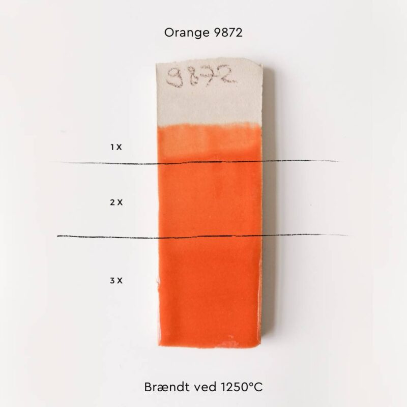 Orange 9872 - Keramik glasur - detaljer_1